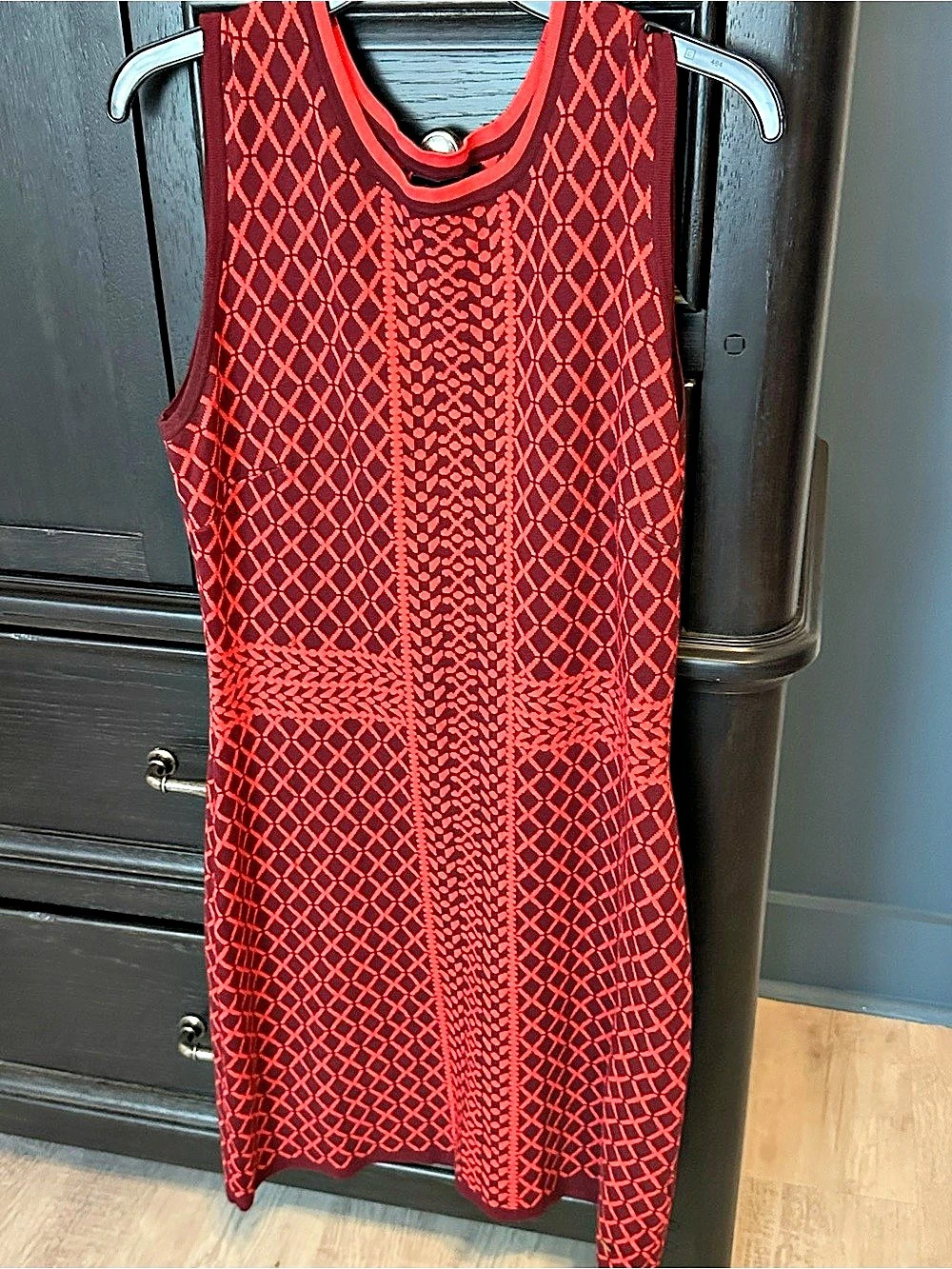 Tommy Hilfiger Diamonds Knit Midi Dress in Size Large Like New